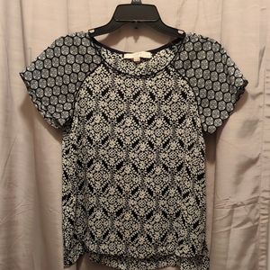 Navy Pattern top ( Ann Taylor Loft)